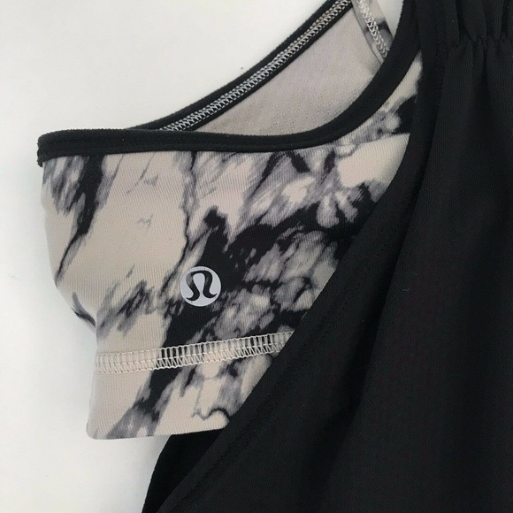 Lululemon Size 4 No Limits Tank Tan Granite Swirl - Picture 3 of 4